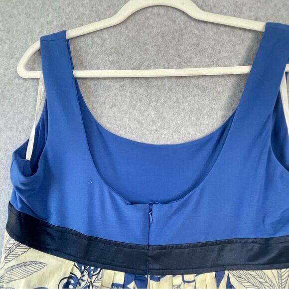 Kathryn Conover Vintag Poly Cotton Spandex Thin Strap Mini Floal Dress 14 #CC - Picture 9 of 13